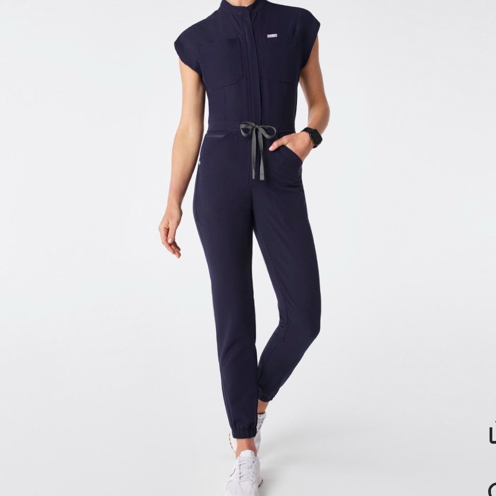 Figs Deep Blue Technical Collection Jumpsuit - image 4